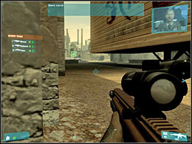 First of all, you should enter the construction site area - [Mission 07] Quarterback - Objective: Reach drop point - [Mission 07] Quarterback - Ghost Recon: Advanced Warfighter - Game Guide and Walkthrough