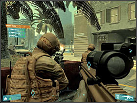 You must take care of all enemy snipers - [Final Mission] NORAD on the line - Objective: Reach Ontiveros location - [Final Mission] NORAD on the line - Ghost Recon: Advanced Warfighter - Game Guide and Walkthrough