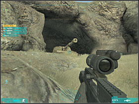 I would recommend that you repeat the attack from the previous cave, so you should try throwing a grenade - Act 1 / Mission 1 - part 3 - Act 1 - Ghost Recon: Advanced Warfighter 2 - Game Guide and Walkthrough
