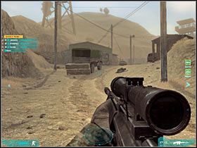 Start moving towards the left truck (alone) - Act 1 / Mission 2 - part 2 - Act 1 - Ghost Recon: Advanced Warfighter 2 - Game Guide and Walkthrough