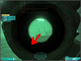 You should be able to locate a small passageway that's located between buildings (#1) - Act 2 / Mission 3 - part 3 - Act 2 - Ghost Recon: Advanced Warfighter 2 - Game Guide and Walkthrough