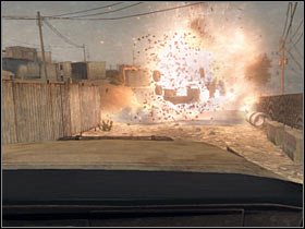 Your vehicle isn't going to be entirely destroyed, so you'll survive the attack, however you will have to wait for the main character to regain consciousness (#1) - Act 2 / Mission 4 - part 1 - Act 2 - Ghost Recon: Advanced Warfighter 2 - Game Guide and Walkthrough