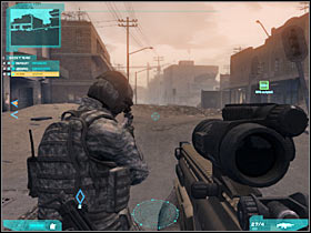 Watch out for a single sniper - Act 3 / Mission 1 - part 2 - Act 3 - Ghost Recon: Advanced Warfighter 2 - Game Guide and Walkthrough