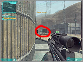 Be careful, because there's a new sniper in this area and you may not notice him at first glance (#1) - Act 3 / Mission 2 - part 3 - Act 3 - Ghost Recon: Advanced Warfighter 2 - Game Guide and Walkthrough