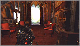 Once the ghost has disappeared proceed to the opposite end of this hallway and stop near the mirrors - Level 3: Public Library - part 3 - Walkthrough - Ghostbusters The Video Game - Game Guide and Walkthrough