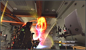 I would recommend that you start off by dealing with the flying objects using your Shock Blast attacks - Level 5: Return to Sedgewick Hotel - Walkthrough - Ghostbusters The Video Game - Game Guide and Walkthrough