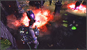I would recommend that you keep using the Proton Gun, because this weapon will be effective against all kinds of threats, so you won't have to switch guns too often - Level 7: Central Park Cemetery - part 1 - Walkthrough - Ghostbusters The Video Game - Game Guide and Walkthrough