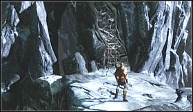 Jump onto the ledge and go up the wooden ladder to reach a place - Walkthrough - Mount Olympus - Walkthrough - God of War 3 - Game Guide and Walkthrough