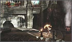 Before you go back to the blocked passage in the cave, notice that on the floor from which you've pulled the box down is another door - Walkthrough - Realm of Hades - Walkthrough - God of War 3 - Game Guide and Walkthrough