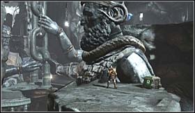 After a short cutscene, glide towards the statues - Walkthrough - Judges of the Underworld - Walkthrough - God of War 3 - Game Guide and Walkthrough