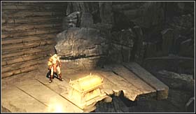 Another climbing section awaits you, together with falling rocks (there's quite a bit of them, but you can avoid them by hiding behind rocks) - Walkthrough - The Chain of Balance - Walkthrough - God of War 3 - Game Guide and Walkthrough