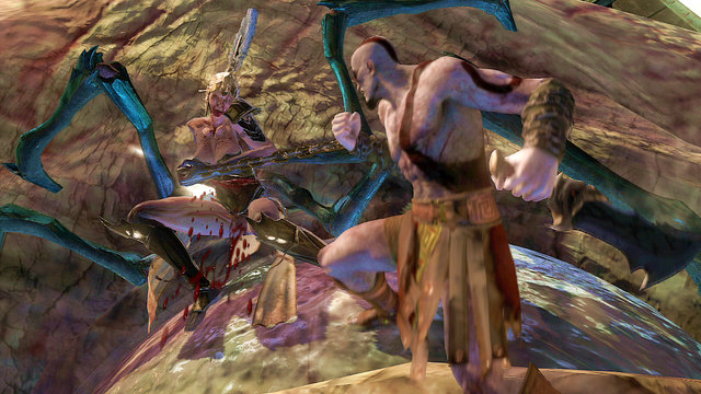 Cleaning the arena enrages Fury, who will create a beast out from the Hecatonchire head - Walkthrough - Chapter 4: The Hecatonchires - God of War: Ascension - Game Guide and Walkthrough