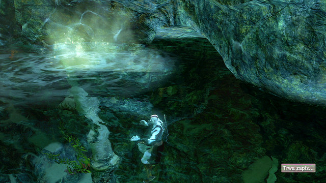 After falling down from the mill-wheel you get into a water cave - Walkthrough - Chapter 15: The Grotto - God of War: Ascension - Game Guide and Walkthrough