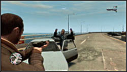 When armed, you can aim your weapon at the driver - he will abandon his vehicle or try to escape - Basics part 3 - Grand Theft Auto IV - Game Guide and Walkthrough