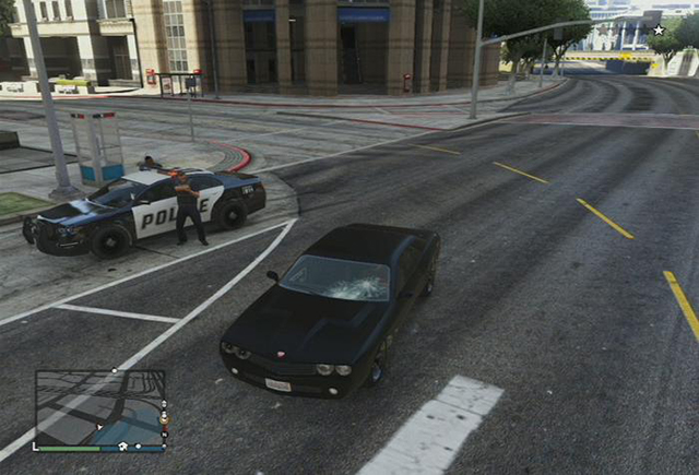 Wanted level is represented by stars in the top-right corner of the screen - The police - Grand Theft Auto Online - Game Guide and Walkthrough