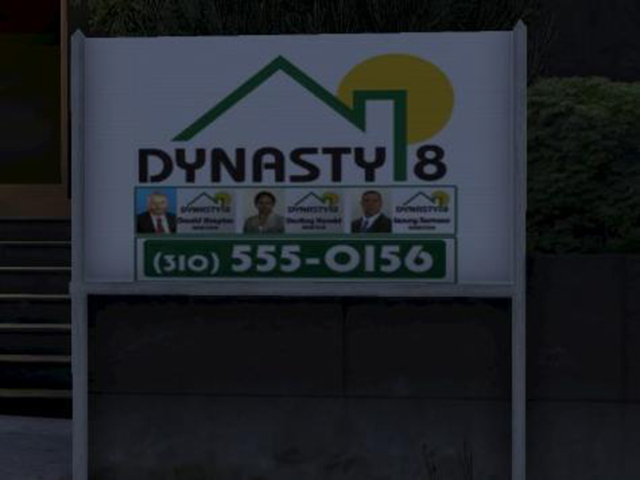 Dynasty 8 sign - Real estate agencies - Shopping - Grand Theft Auto Online - Game Guide and Walkthrough