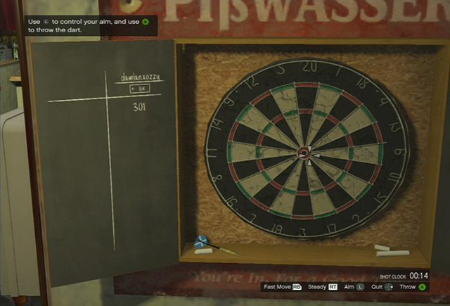 Darts - Past time activities - Grand Theft Auto Online - Game Guide and Walkthrough