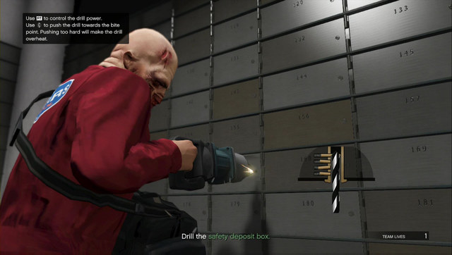 Using the drill requires a feel to it - Heist 1: Fleeca Job - Heists (DLC) - Grand Theft Auto Online - Game Guide and Walkthrough