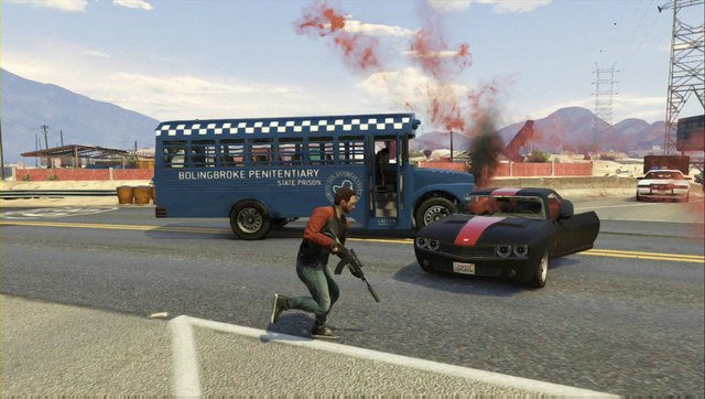 Steal the bus and do not batter it too much - Heist 2: Prison Break - Heists (DLC) - Grand Theft Auto Online - Game Guide and Walkthrough
