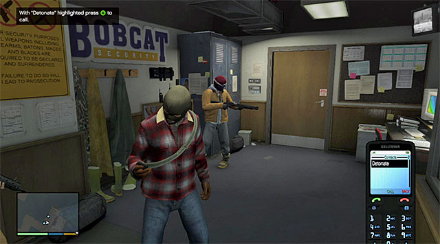 You need to use your phone to detonate the charge - 1: Prologue - Main missions - Grand Theft Auto V - Game Guide and Walkthrough
