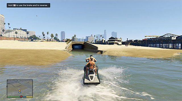 Start escaping on the ski jet with steering into the nearby tunnel. - 9: Daddys Little Girl - Main missions - Grand Theft Auto V - Game Guide and Walkthrough