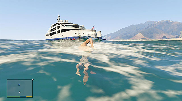 Try not to lose time while trying to reach the yacht - 9: Daddys Little Girl - Main missions - Grand Theft Auto V - Game Guide and Walkthrough