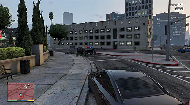 Watch out for the enemies who can get out of their car and open automatic rifle fire at you - 12: Carbine Rifles - Main missions - Grand Theft Auto V - Game Guide and Walkthrough