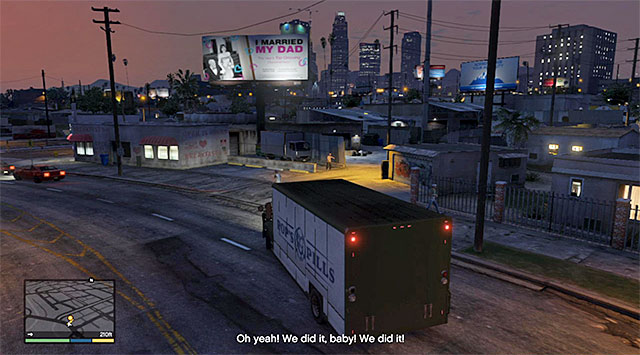 The location where the mission ends - 13: The Jewel Store Job - the Loud variant - Main missions - Grand Theft Auto V - Game Guide and Walkthrough