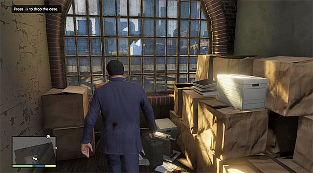 Leave the case in the room on the upper floor - 15: BZ Gas Grenades - Main missions - Grand Theft Auto V - Game Guide and Walkthrough