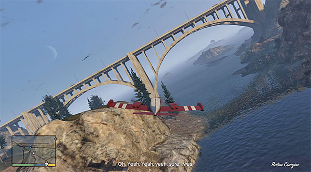 Try to fly under all of the bridges that you pass by - 18: Nervous Ron - Main missions - Grand Theft Auto V - Game Guide and Walkthrough
