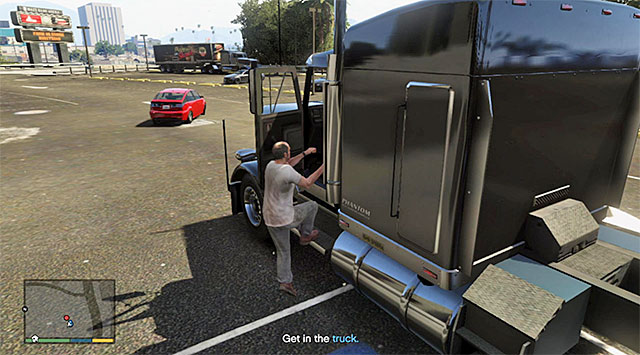 Truck which will be used in the race - 22: Fame or Shame - Main missions - Grand Theft Auto V - Game Guide and Walkthrough