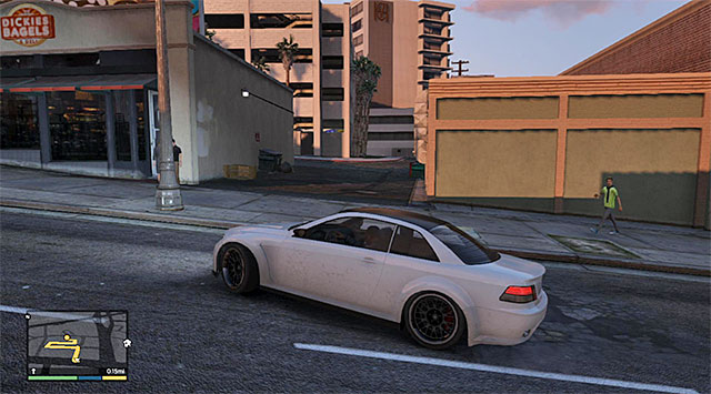 The alley to the underground parking lot - 23: Hotel Assassination - Main missions - Grand Theft Auto V - Game Guide and Walkthrough