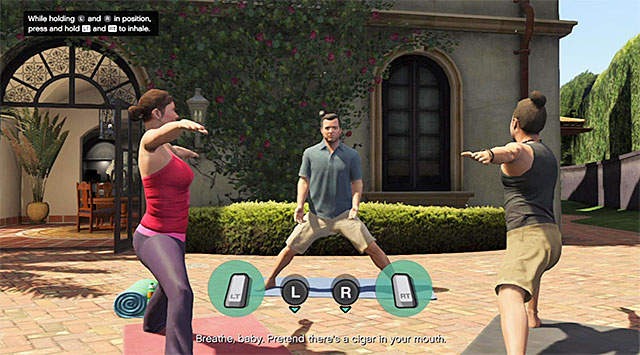 Breath in and out properly - 26: Did Somebody Say Yoga? - Main missions - Grand Theft Auto V - Game Guide and Walkthrough