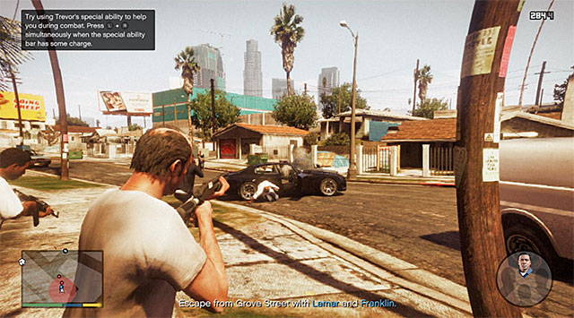 Trevor's special skill will prove very useful here - 29: Hood Safari - Main missions - Grand Theft Auto V - Game Guide and Walkthrough