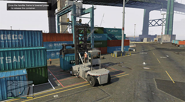 The place where both of the containers need to be delivered - 30: Scouting the Port - Main missions - Grand Theft Auto V - Game Guide and Walkthrough