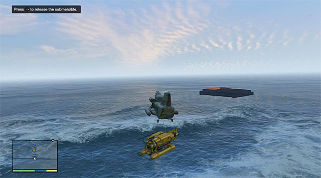 The spot of releasing the sub - 32: The Merryweather Heist - the Offshore variant - Main missions - Grand Theft Auto V - Game Guide and Walkthrough