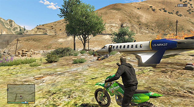Kill Javier and enter the wreck - 47: Caida Libre - Main missions - Grand Theft Auto V - Game Guide and Walkthrough