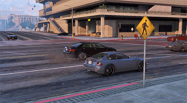 Use the spikes to get rid of the security cars - 48: Deep Inside - Main missions - Grand Theft Auto V - Game Guide and Walkthrough