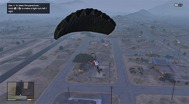 Do not forget to use the parachute! - 49: Minor Turbulence - Main missions - Grand Theft Auto V - Game Guide and Walkthrough