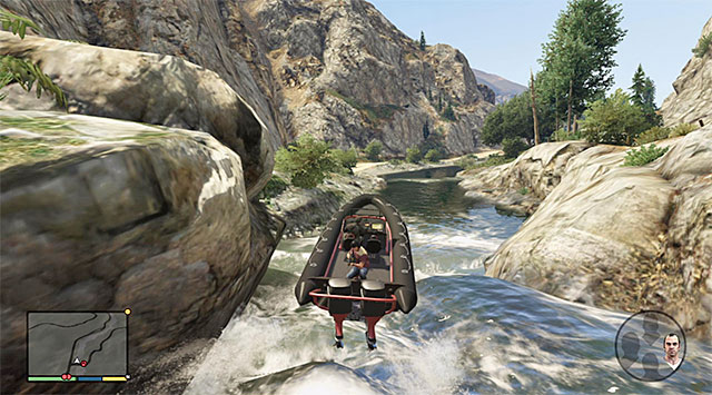 While playing as Michael you need to control the boat - 55: Derailed - Main missions - Grand Theft Auto V - Game Guide and Walkthrough