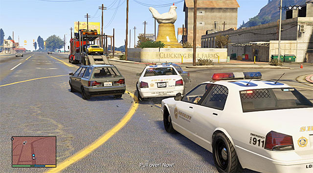 Road spikes are also a good way of losing the pursuit - 60: Pack Man - Main missions - Grand Theft Auto V - Game Guide and Walkthrough