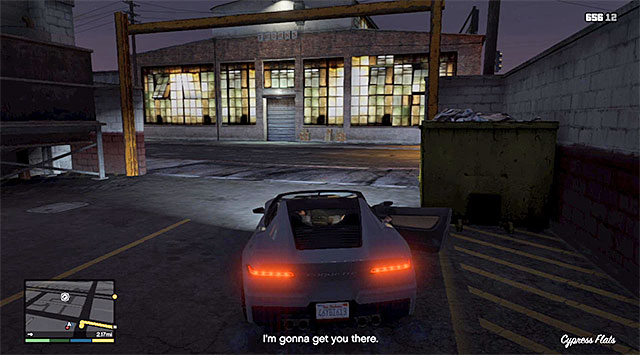 The car that you could use to escape - 61: Fresh Meat - Main missions - Grand Theft Auto V - Game Guide and Walkthrough
