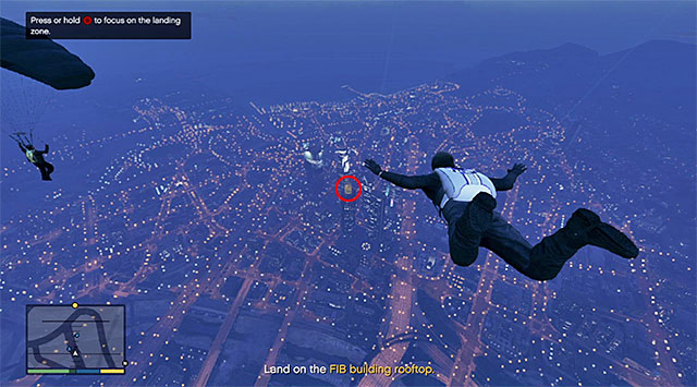 After you regain control over Michael, get into the chopper (Maverick) and fly it to the West - 69: The Bureau Raid - the Roof Entry variant - Main missions - Grand Theft Auto V - Game Guide and Walkthrough