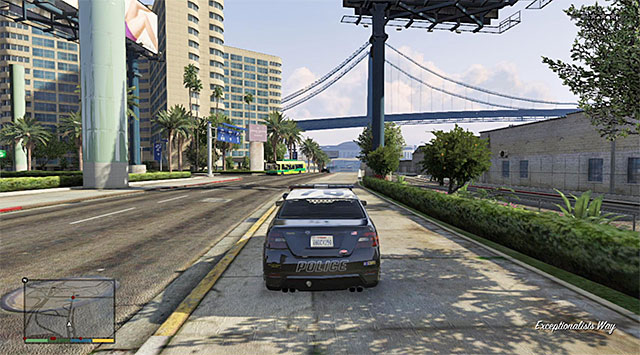 You can use one of the police cars to escape - 71: Legal Trouble - Main missions - Grand Theft Auto V - Game Guide and Walkthrough