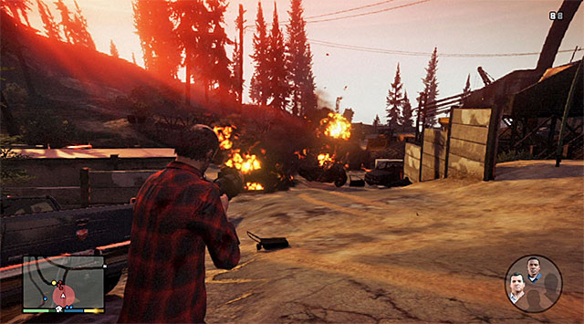 Blow up the gangsters' cars - 72: Lamar Down - Main missions - Grand Theft Auto V - Game Guide and Walkthrough
