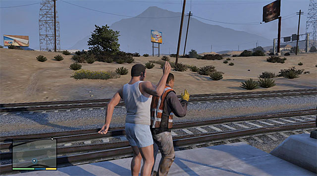 The other one of the railway workers - 82: Sidetracked - Main missions - Grand Theft Auto V - Game Guide and Walkthrough