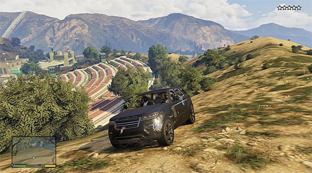 You can lose the police pursuit e.g. by driving around the wilderness - 83: The Big Score #2 - the Obvious variant - Main missions - Grand Theft Auto V - Game Guide and Walkthrough