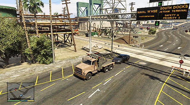 You need to quickly tug the car away from the tracks. - Pulling Favors Again - Strangers and Freaks missions - Grand Theft Auto V - Game Guide and Walkthrough