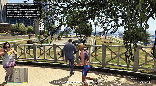 This mission is quite unique in its course, because it is a race that is supposed to determine who will be the first to reach the finishing line on the beach - Exercising Demons - Michael - Strangers and Freaks missions - Grand Theft Auto V - Game Guide and Walkthrough