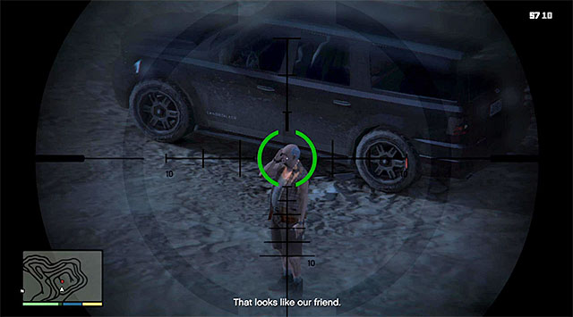 Sniper rifle is a good way to kill Ostrowski - Maude: Ralph Ostrowski - Strangers and Freaks missions - Grand Theft Auto V - Game Guide and Walkthrough